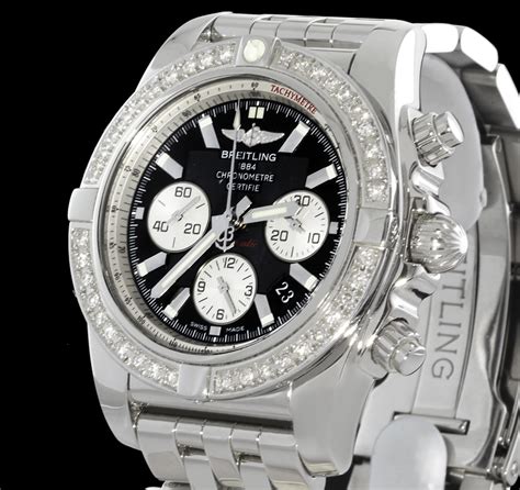 breitling chronomat b01 diamond bezel|breitling watch with diamond bezel.